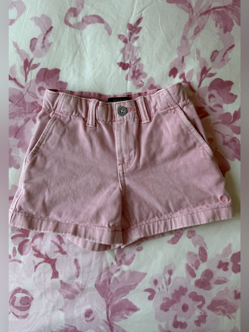 Polo by Ralph Lauren Light Pink Girls Jean Shorts
